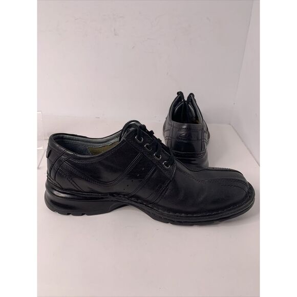 Men\'s Clarks Black‎ Leather Dress Shoes New 9.5 main image 5